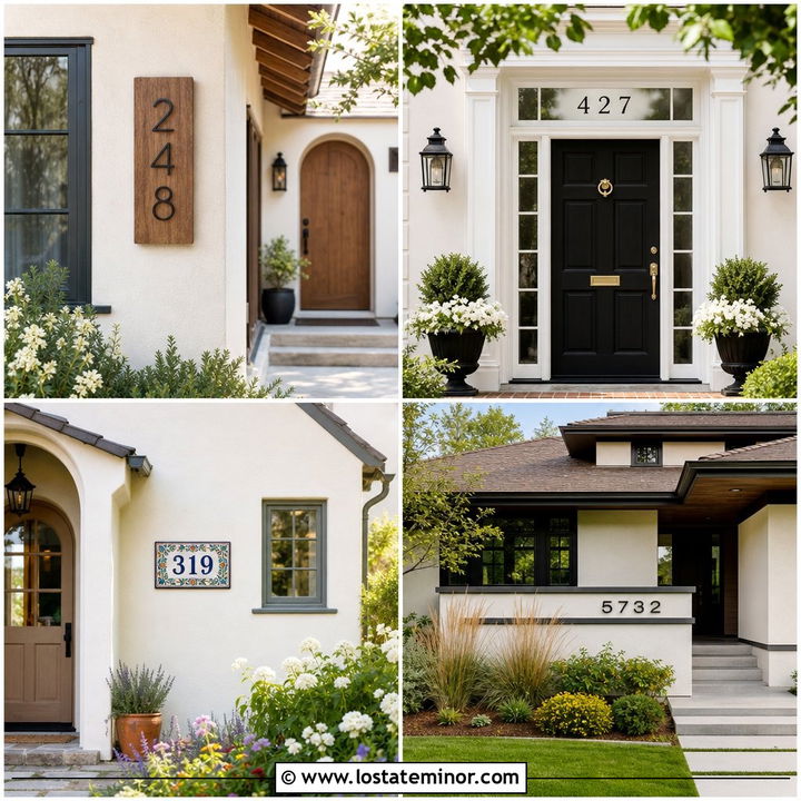 30 Off White House Design With House Numbers Ideas You’ll Love