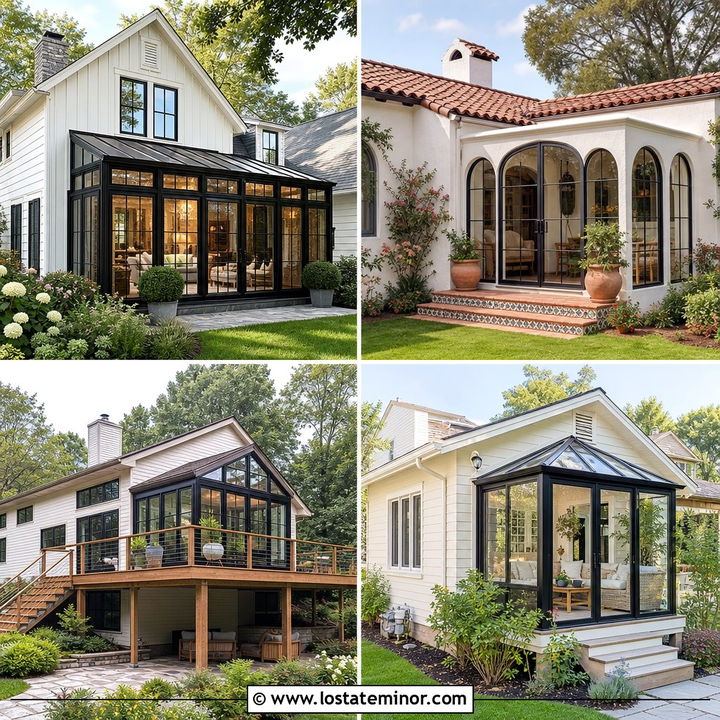 30 Off White House Design With Sunroom Ideas for Bright Living