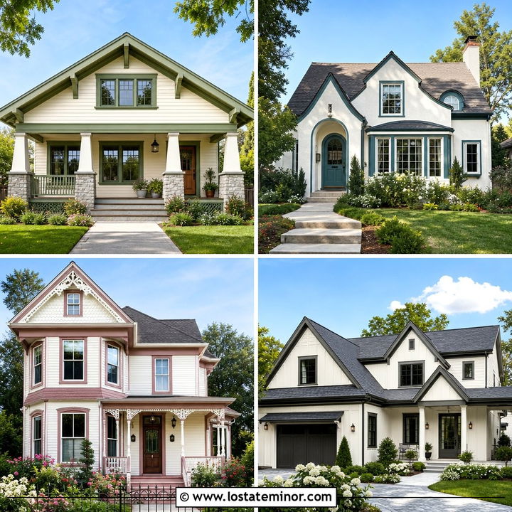 30 Off White House Design With Trim Ideas for Classic Curb Appeal