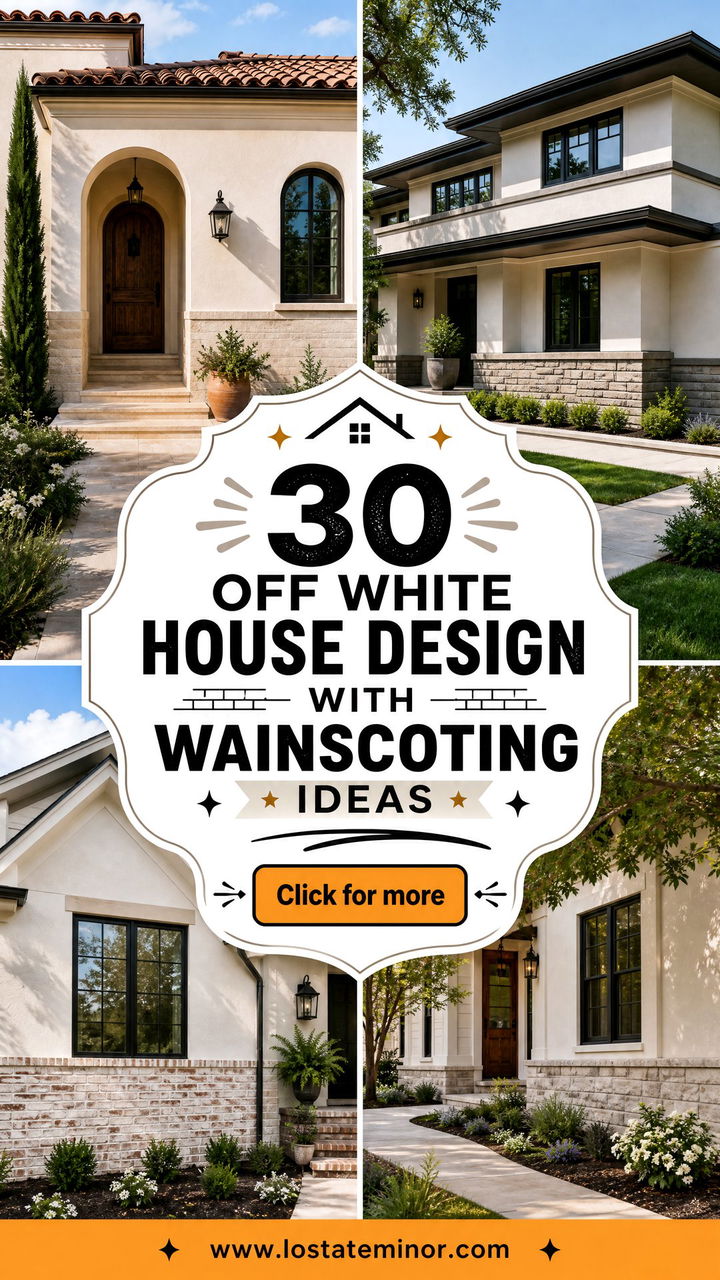 30 Off White House Design With Wainscoting Ideas for Classic Charm - 30 Off White House Design With Wainscoting Ideas for Classic Charm