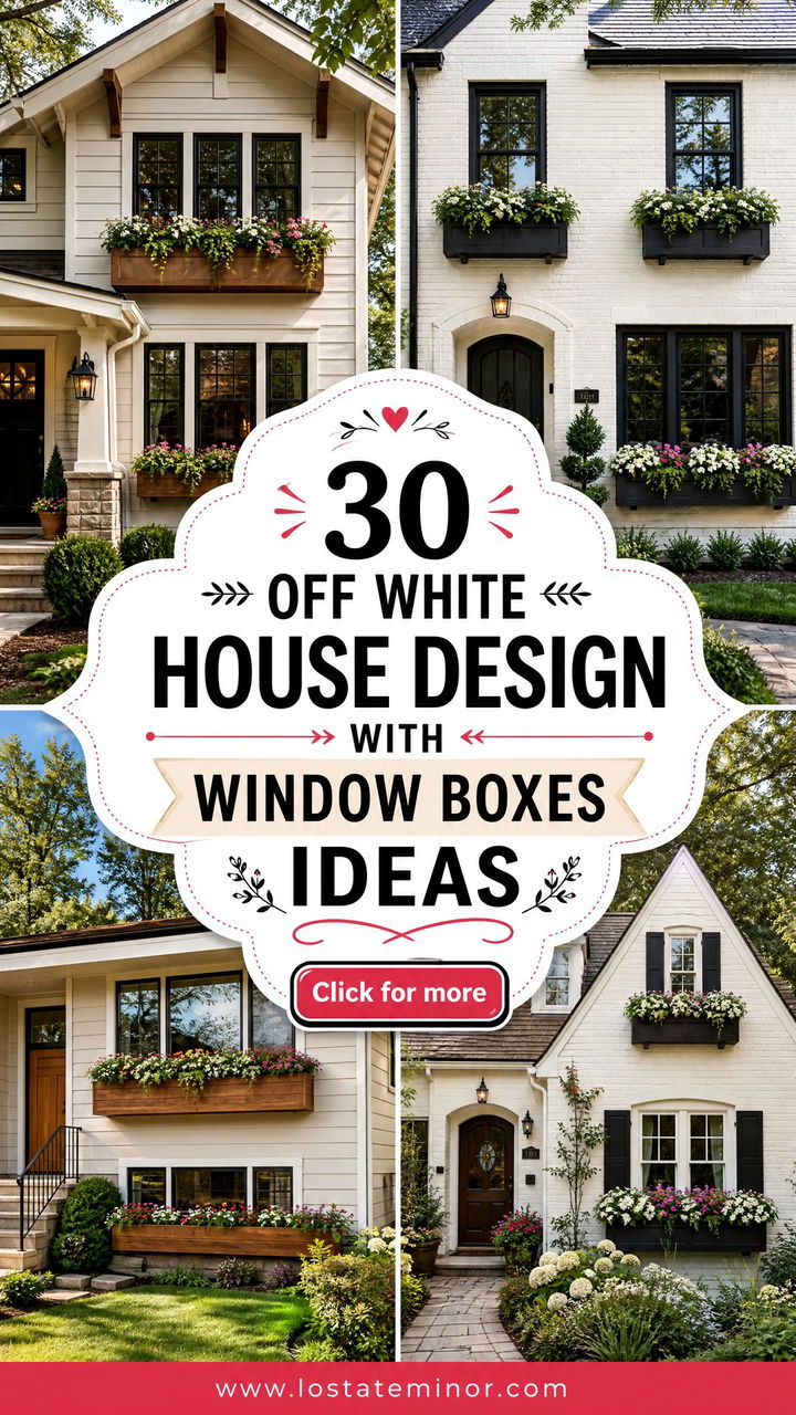 30 Off White House Design With Window Boxes Ideas Cottage Charm - 30 Off White House Design With Window Boxes Ideas: Cottage Charm