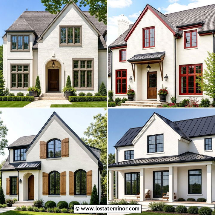 30 Off White House Design With Window Frames Ideas: Fresh Style