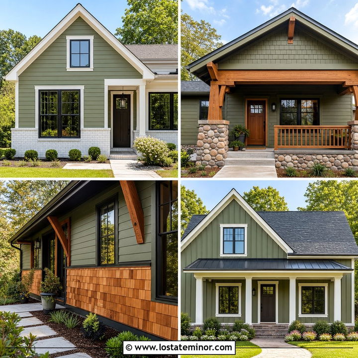 30 Olive Green House Design With Wainscoting Ideas to Inspire