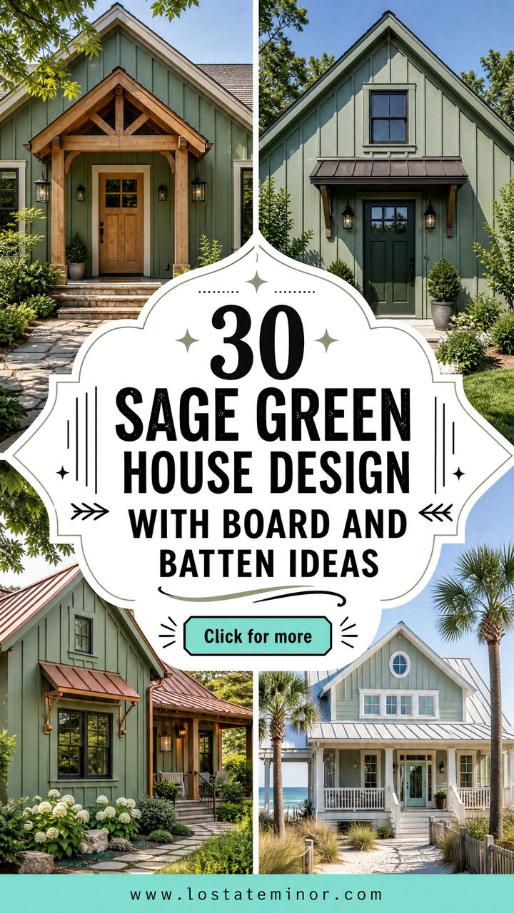 30 Sage Green House Design With Board and Batten Ideas Trends - 30 Sage Green House Design With Board and Batten Ideas: Trends