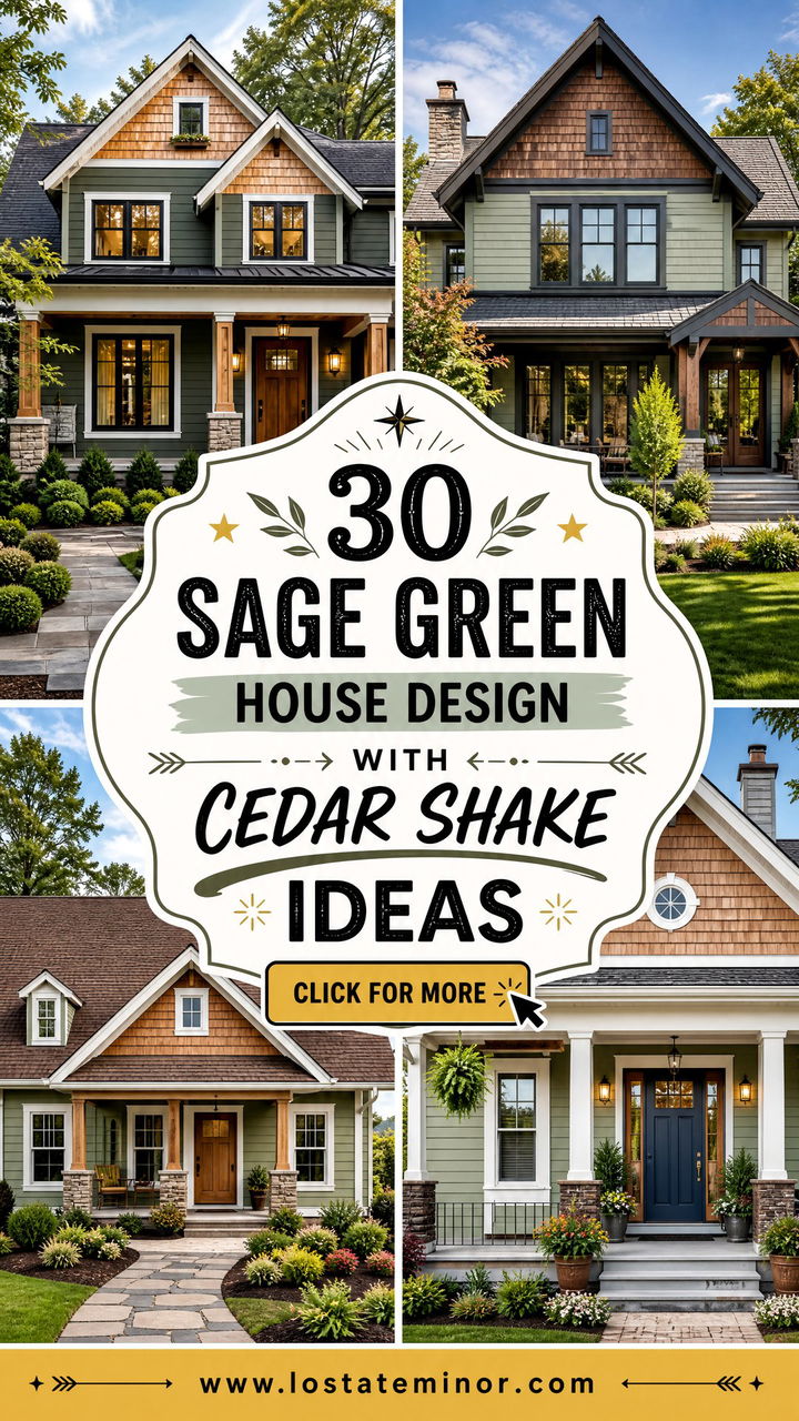 30 Sage Green House Design With Cedar Shake Ideas Rustic Charm - 30 Sage Green House Design With Cedar Shake Ideas: Rustic Charm
