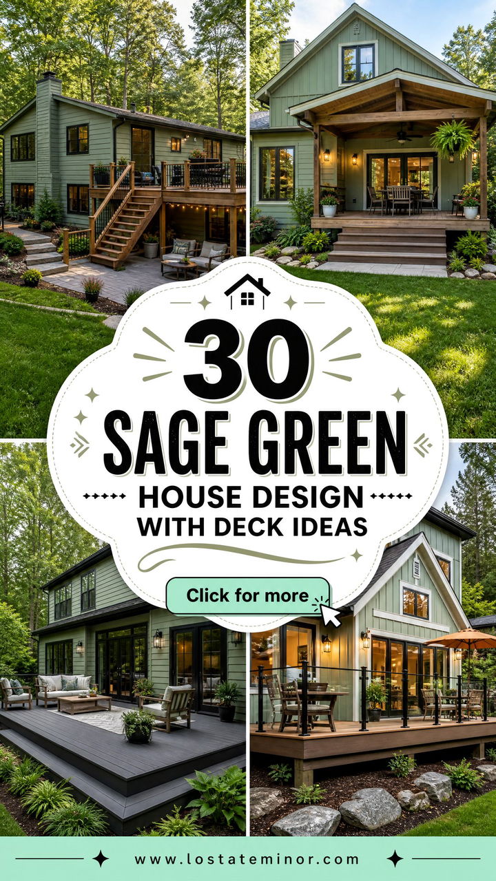 30 Sage Green House Design With Deck Ideas Elevated Curb Appeal - 30 Sage Green House Design With Deck Ideas: Elevated Curb Appeal