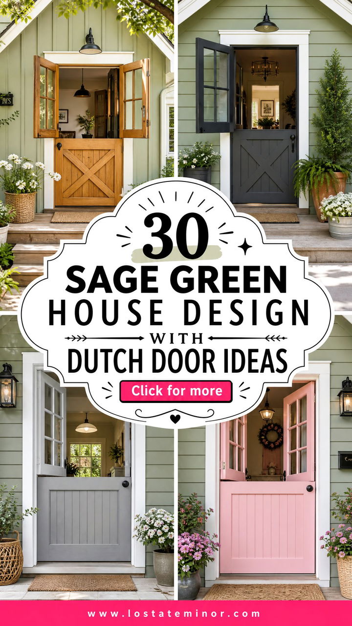30 Sage Green House Design With Dutch Door Ideas Welcoming Style - 30 Sage Green House Design With Dutch Door Ideas: Welcoming Style