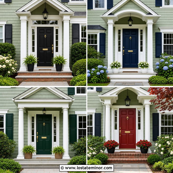 30 Sage Green House Design With Front Door Ideas: Welcoming Style