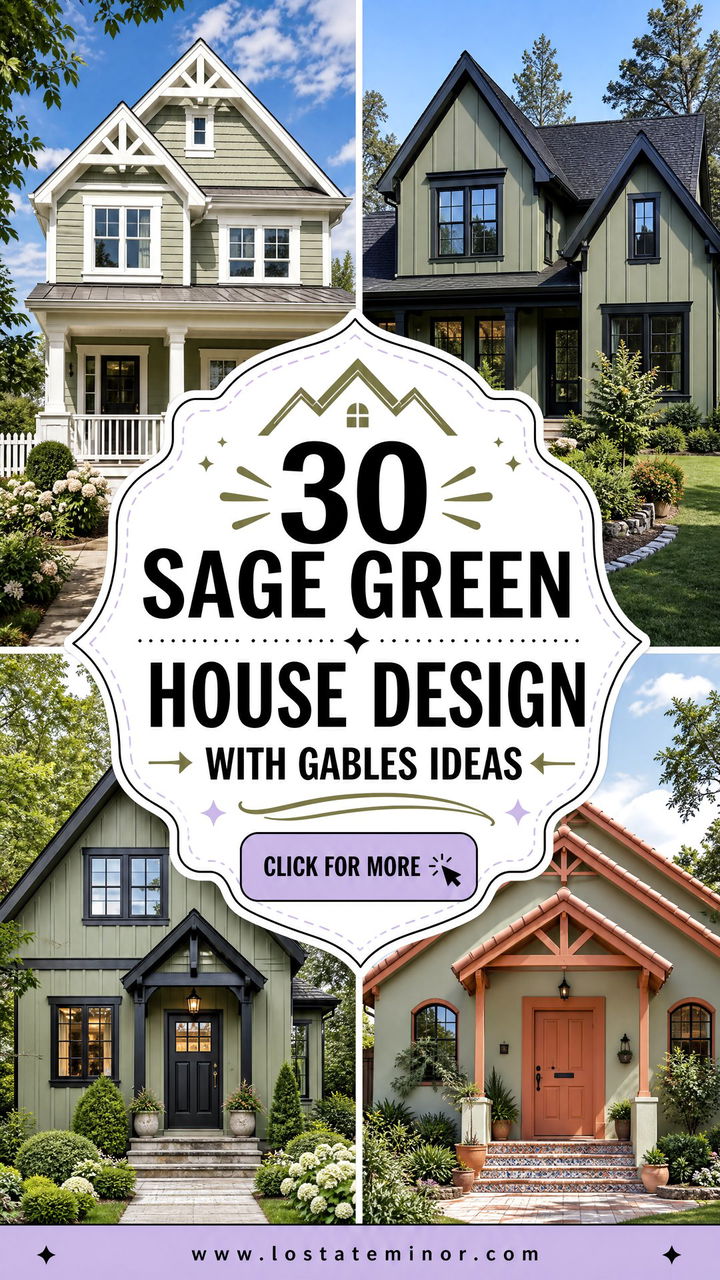 30 Sage Green House Design With Gables Ideas Classic Curb Appeal - 30 Sage Green House Design With Gables Ideas: Classic Curb Appeal