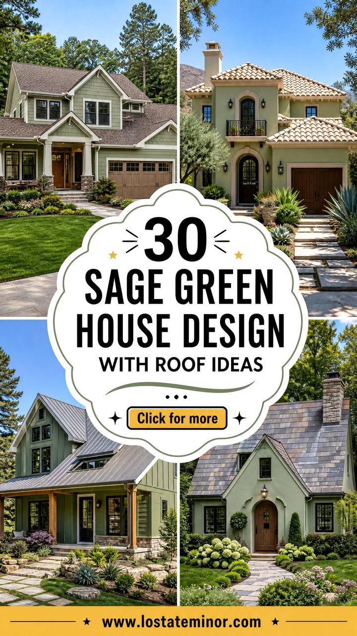 30 Sage Green House Design With Roof Ideas for a Fresh Exterior - 30 Sage Green House Design With Roof Ideas for a Fresh Exterior