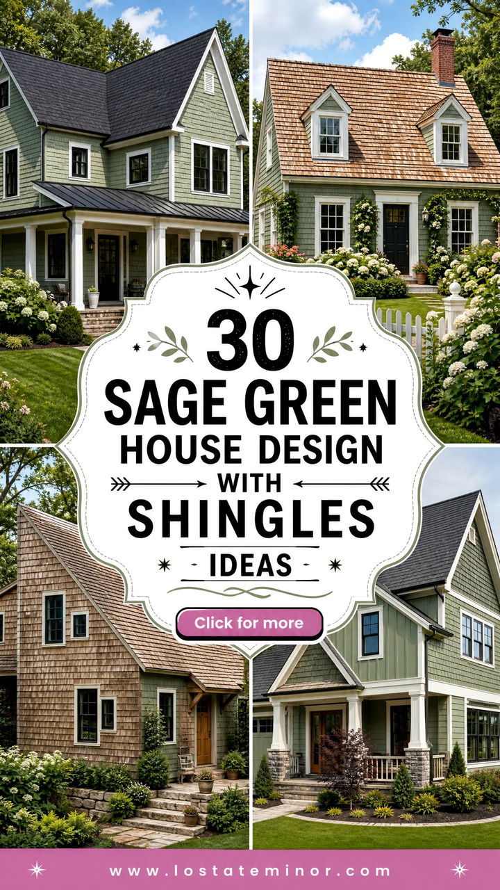30 Sage Green House Design With Shingles Ideas for Lasting Charm - 30 Sage Green House Design With Shingles Ideas for Lasting Charm