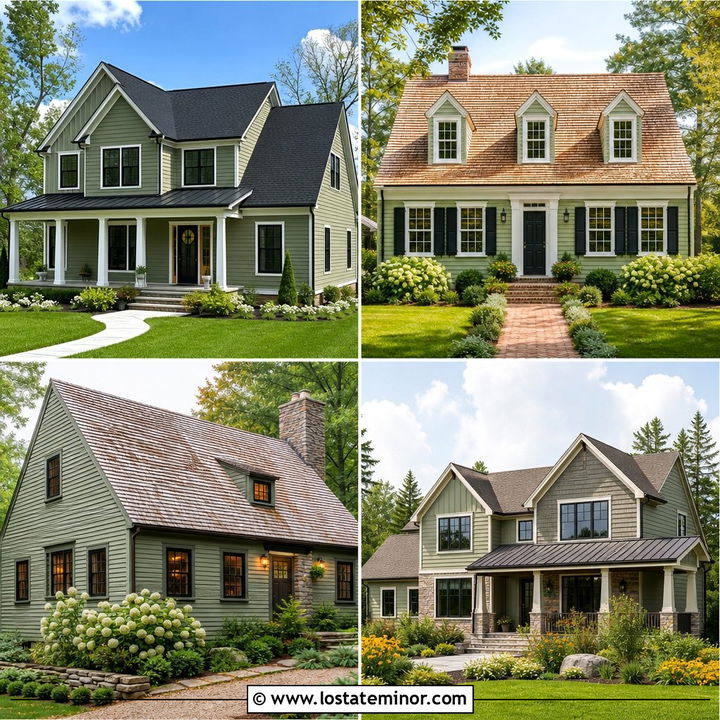 30 Sage Green House Design With Shingles Ideas for Lasting Charm