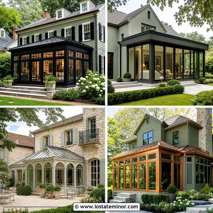 30 Sage Green House Design With Sunroom Ideas for Cozy Living