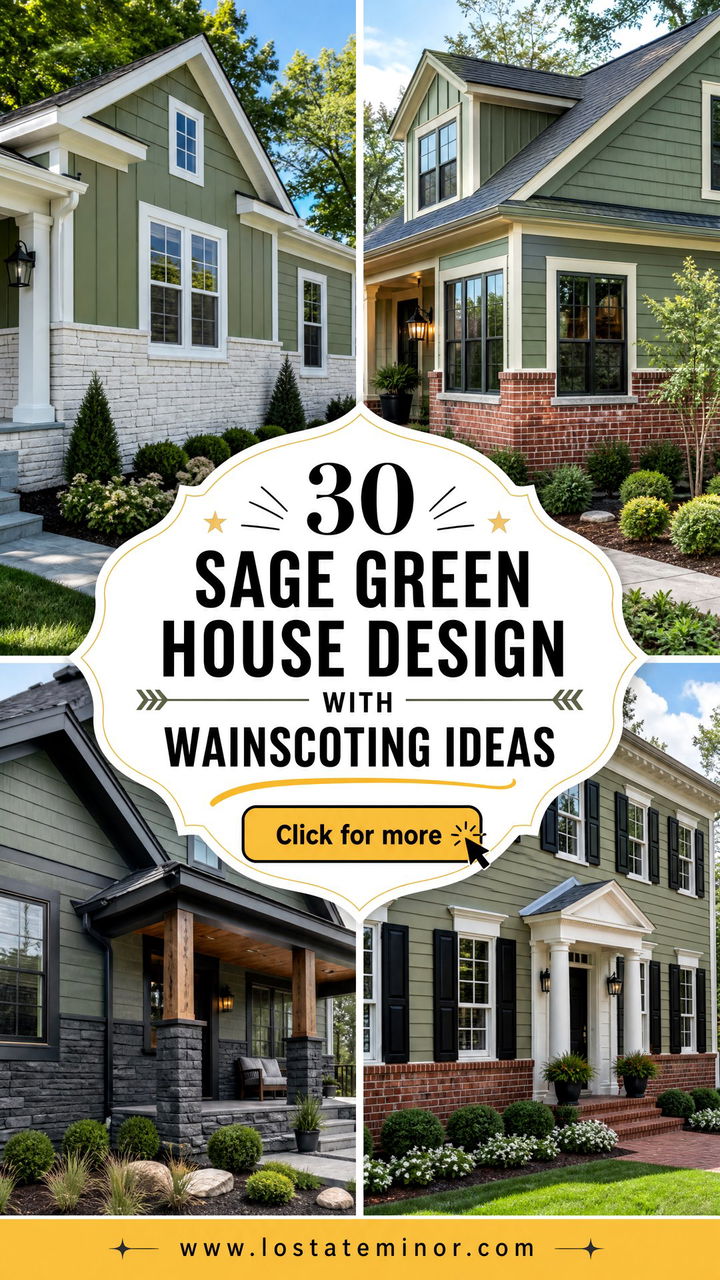 30 Sage Green House Design With Wainscoting Ideas Youll Love - 30 Sage Green House Design With Wainscoting Ideas You’ll Love