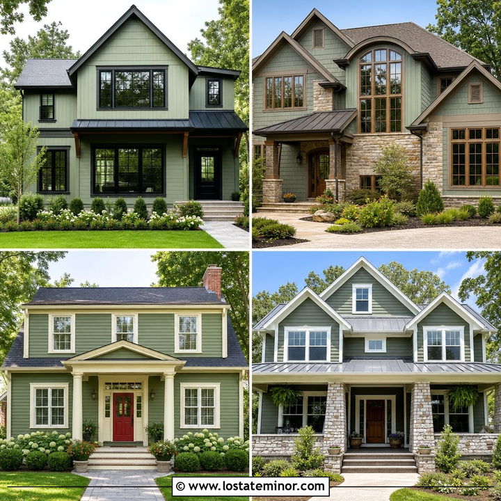 30 Sage Green House Design With Window Frames Ideas to Try