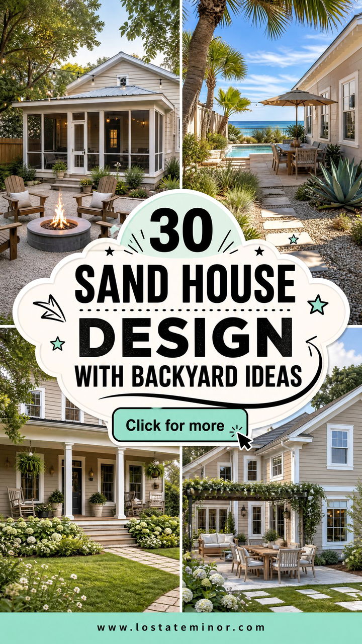 30 Sand House Design With Backyard Ideas for Relaxed Living - 30 Sand House Design With Backyard Ideas for Relaxed Living