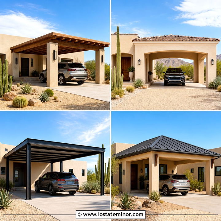 30 Sand House Design With Carport Ideas for Smart Curb Appeal