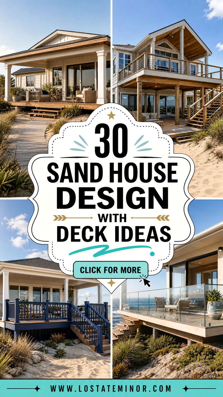 30 Sand House Design With Deck Ideas for Effortless Outdoor Style - 30 Sand House Design With Deck Ideas for Effortless Outdoor Style
