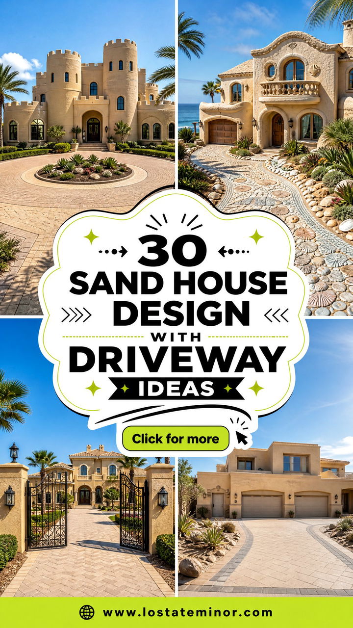 30 Sand House Design With Driveway Ideas for Polished Curb Appeal - 30 Sand House Design With Driveway Ideas for Polished Curb Appeal