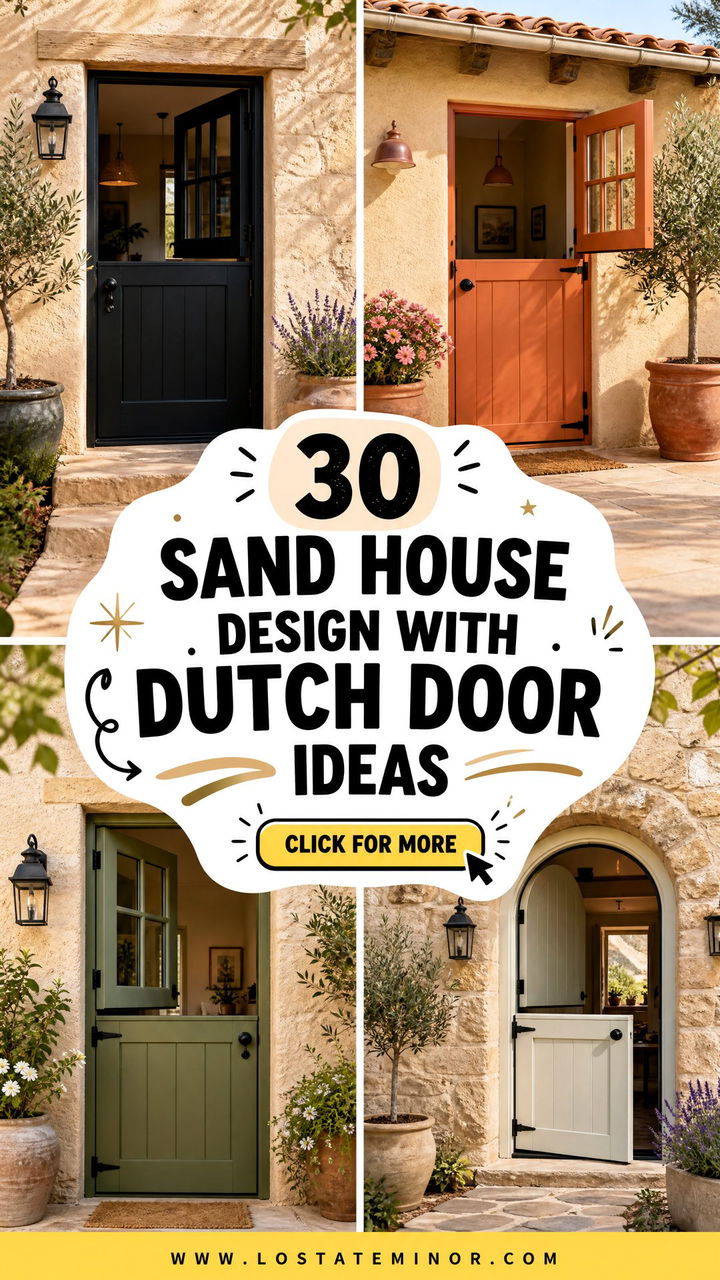 30 Sand House Design With Dutch Door Ideas for Warm Curb Appeal - 30 Sand House Design With Dutch Door Ideas for Warm Curb Appeal