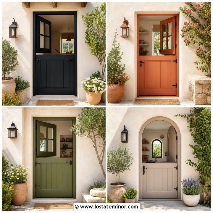 30 Sand House Design With Dutch Door Ideas for Warm Curb Appeal
