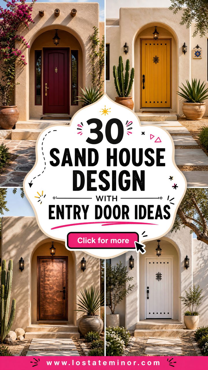 30 Sand House Design With Entry Door Ideas for a Welcoming Look - 30 Sand House Design With Entry Door Ideas for a Welcoming Look