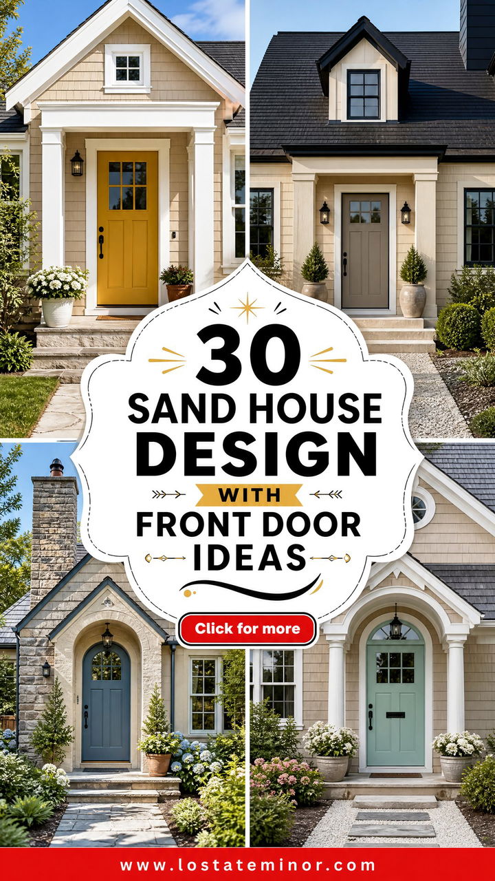 30 Sand House Design With Front Door Ideas for Fresh Curb Appeal - 30 Sand House Design With Front Door Ideas for Fresh Curb Appeal