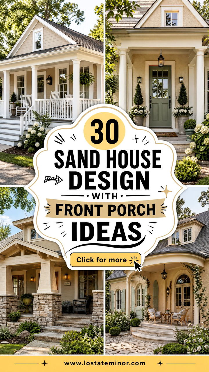 30 Sand House Design With Front Porch Ideas for Cozy Curb Appeal - 30 Sand House Design With Front Porch Ideas for Cozy Curb Appeal
