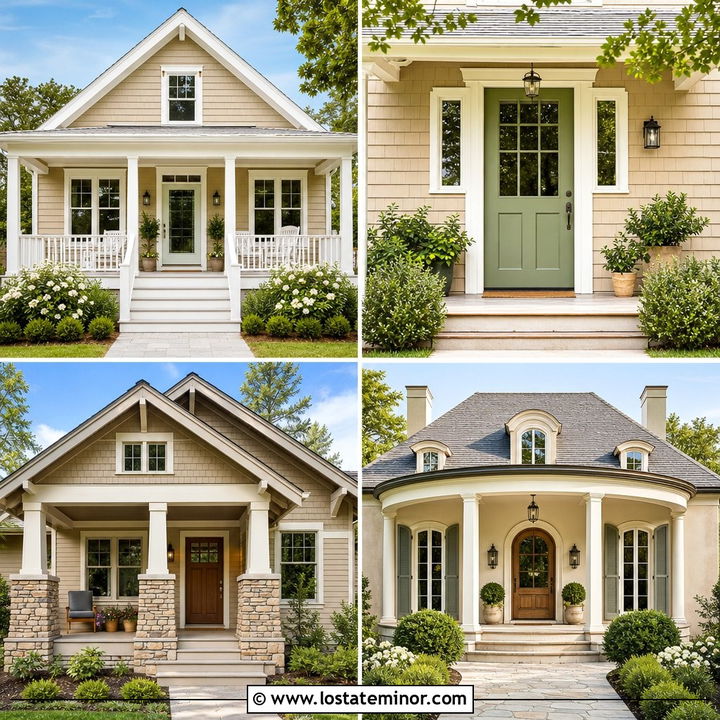 30 Sand House Design With Front Porch Ideas for Cozy Curb Appeal