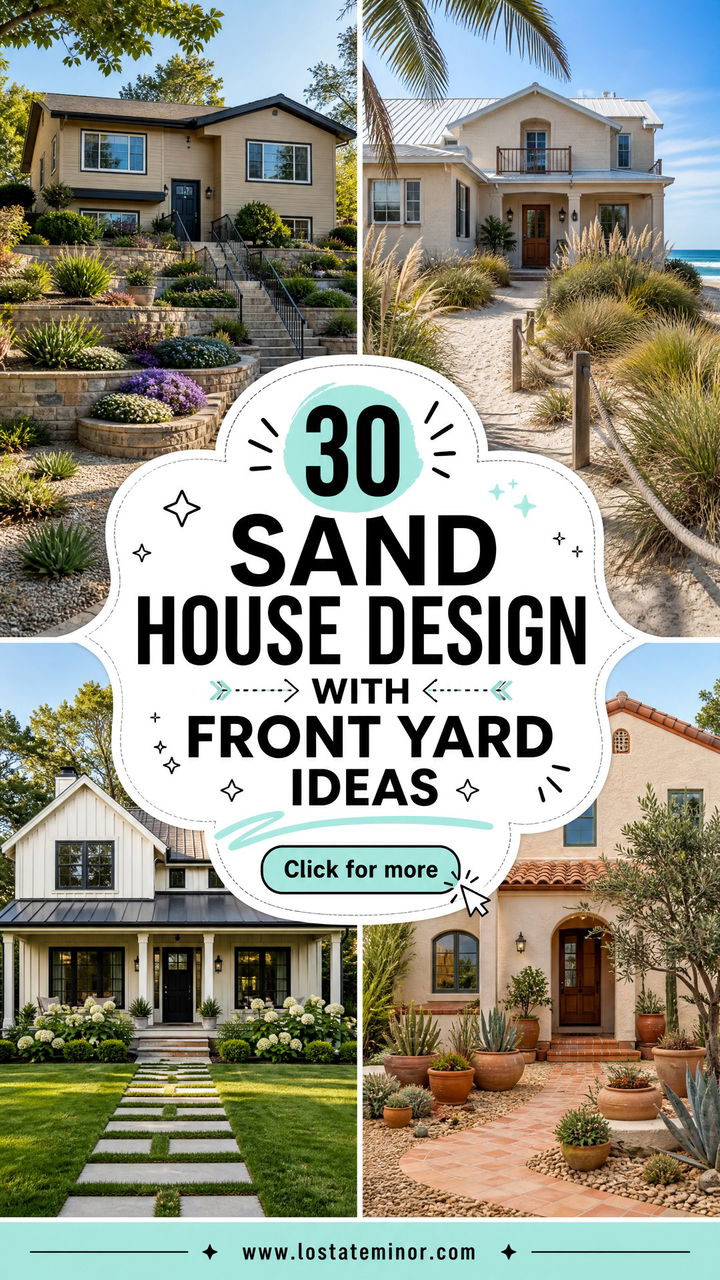 30 Sand House Design With Front Yard Ideas for Fresh Curb Appeal - 30 Sand House Design With Front Yard Ideas for Fresh Curb Appeal