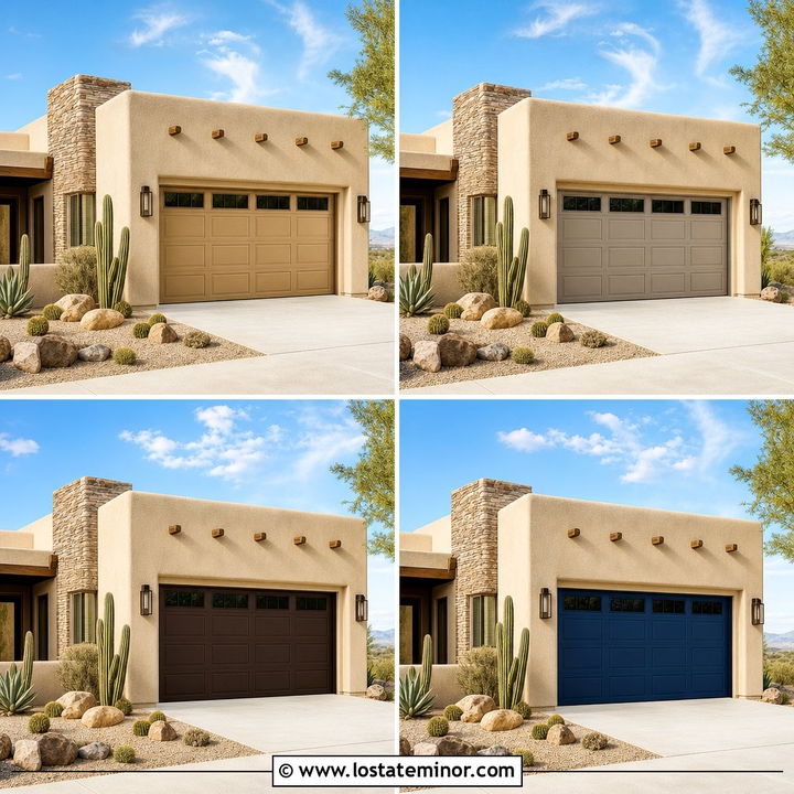 30 Sand House Design With Garage Door Ideas: Curb Appeal Boost