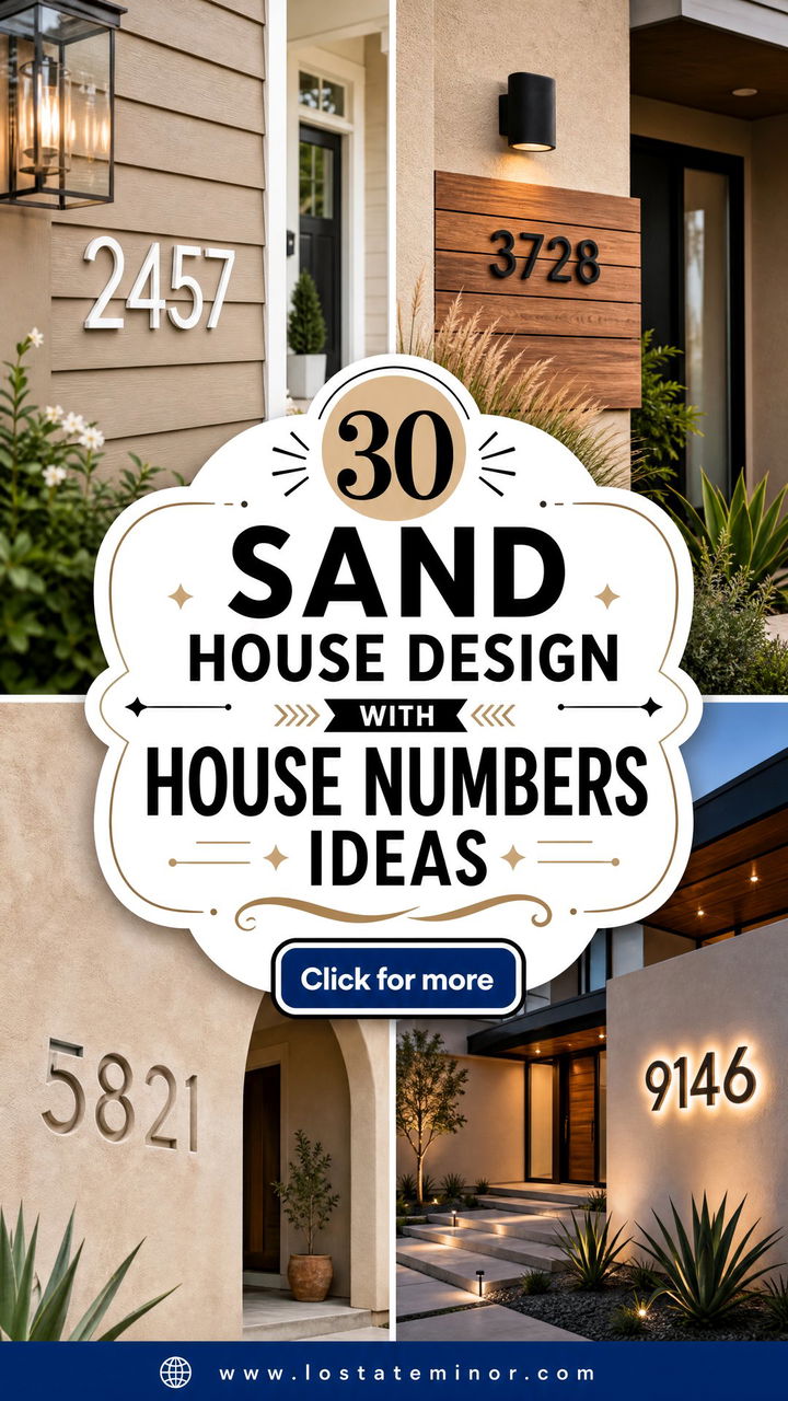 30 Sand House Design With House Numbers Ideas A Stylish Welcome - 30 Sand House Design With House Numbers Ideas: A Stylish Welcome