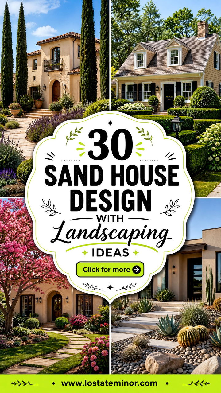 30 Sand House Design With Landscaping Ideas Fresh Curb Appeal - 30 Sand House Design With Landscaping Ideas: Fresh Curb Appeal