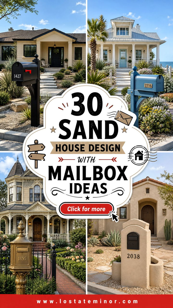 30 Sand House Design With Mailbox Ideas Charming Curb Appeal - 30 Sand House Design With Mailbox Ideas: Charming Curb Appeal