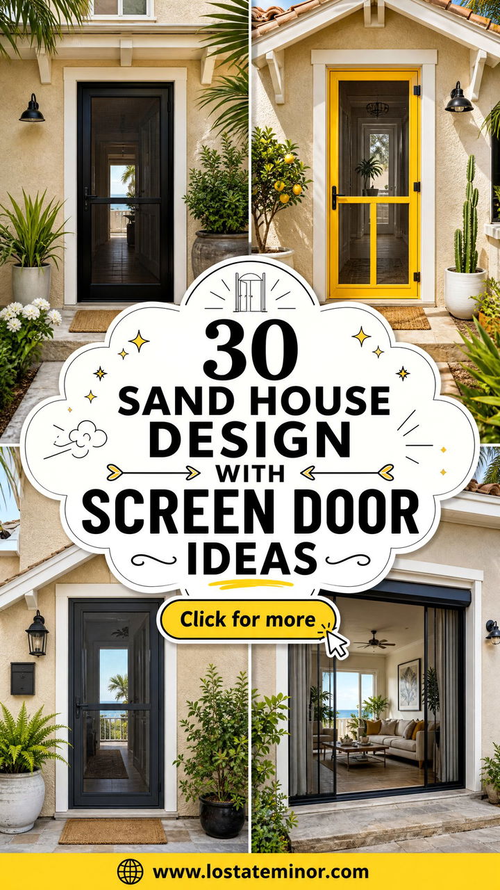 30 Sand House Design With Screen Door Ideas Breezy Entry Style - 30 Sand House Design With Screen Door Ideas: Breezy Entry Style