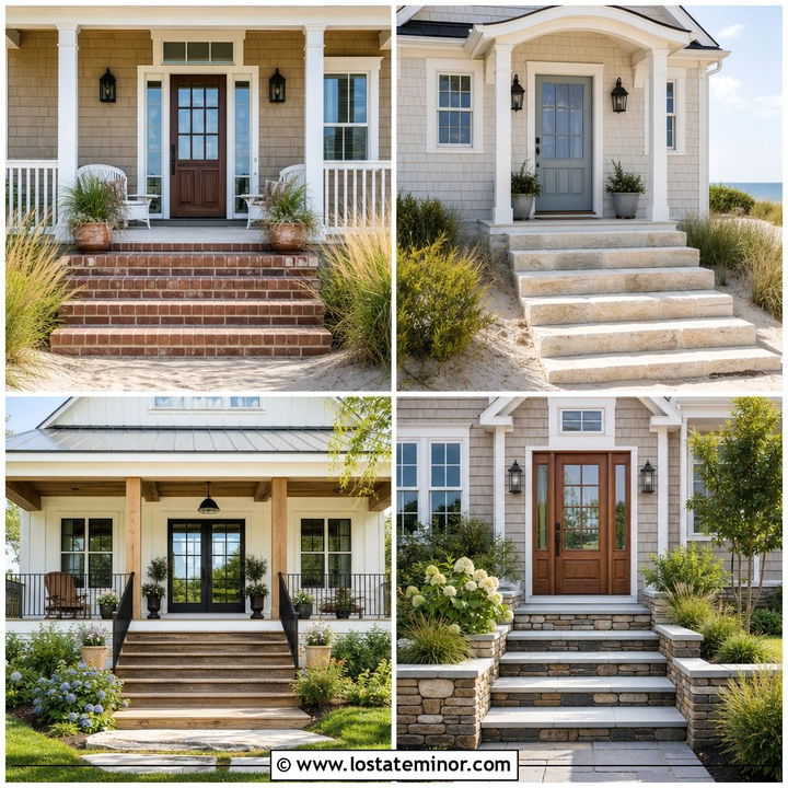 30 Sand House Design With Steps Ideas: Welcoming Entry Style