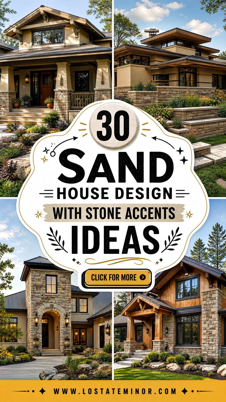30 Sand House Design With Stone Accents Ideas Natural Style - 30 Sand House Design With Stone Accents Ideas: Natural Style