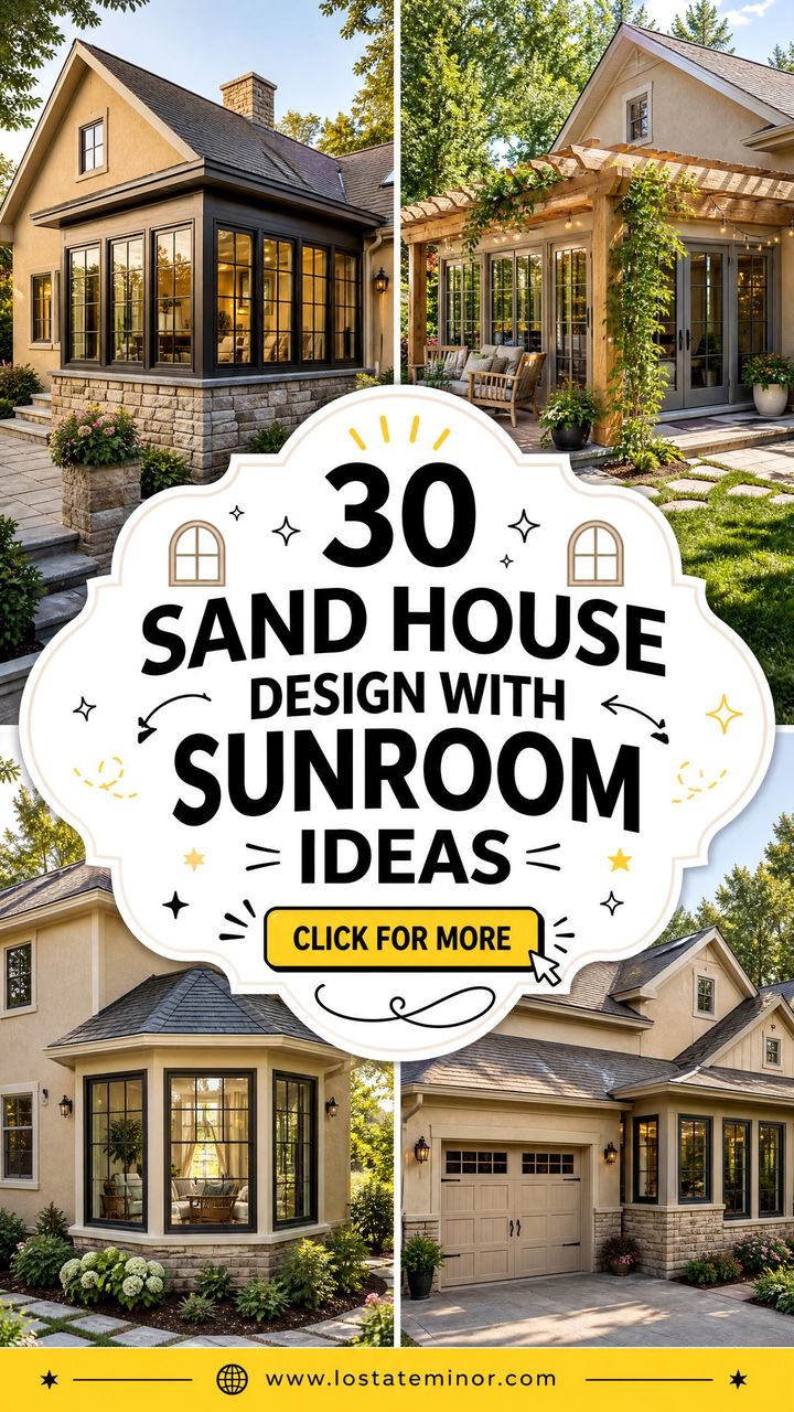 30 Sand House Design With Sunroom Ideas Bright Relaxed Living - 30 Sand House Design With Sunroom Ideas: Bright, Relaxed Living