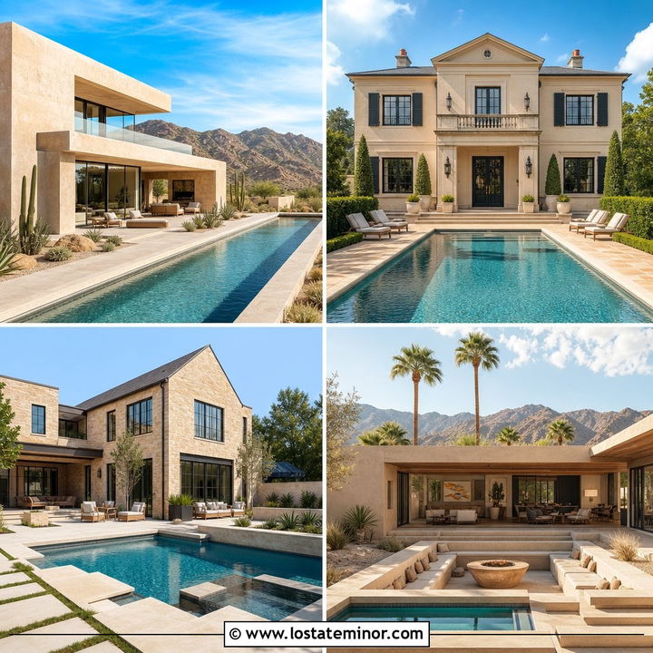 30 Sand House Design With Swimming Pool Ideas: Stylish Retreats