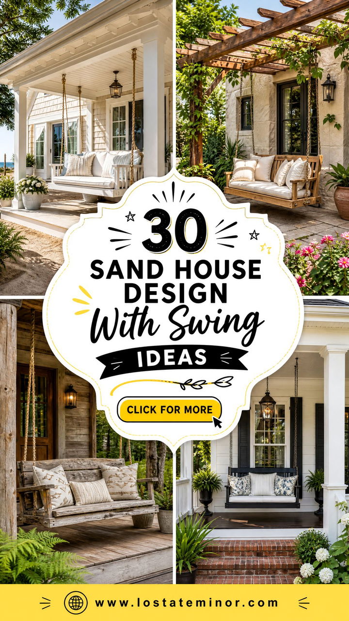 30 Sand House Design With Swing Ideas Relaxing Outdoor Retreats - 30 Sand House Design With Swing Ideas: Relaxing Outdoor Retreats