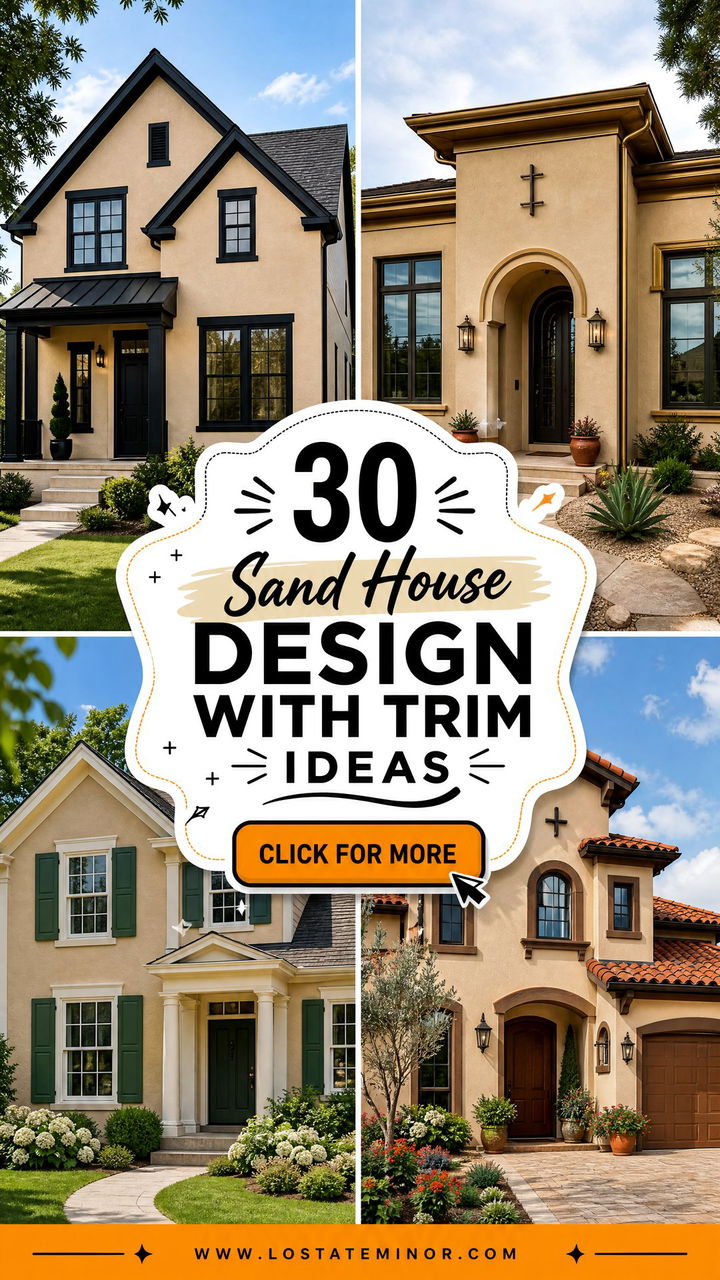 30 Sand House Design With Trim Ideas Polished Curb Appeal - 30 Sand House Design With Trim Ideas: Polished Curb Appeal
