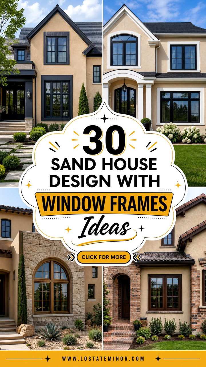 30 Sand House Design With Window Frames Ideas Stylish Exteriors - 30 Sand House Design With Window Frames Ideas: Stylish Exteriors