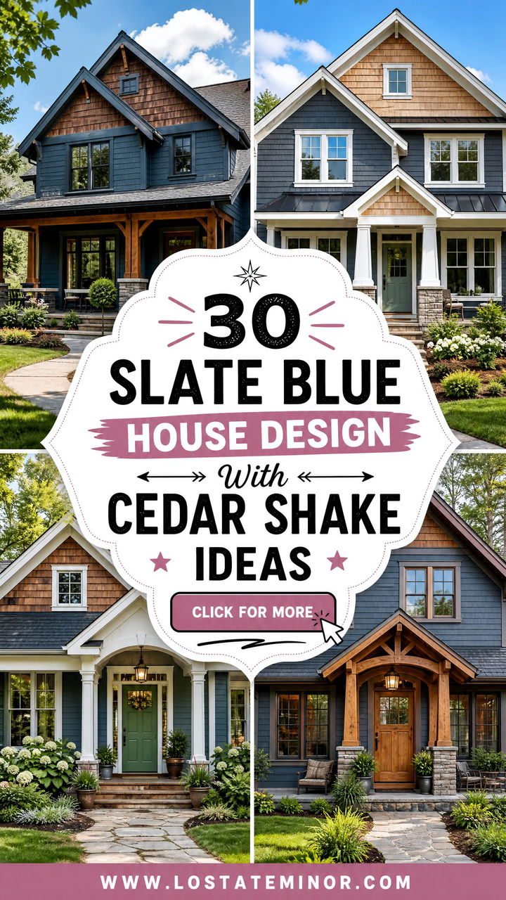 30 Slate Blue House Design With Cedar Shake Ideas Rustic Charm - 30 Slate Blue House Design With Cedar Shake Ideas: Rustic Charm