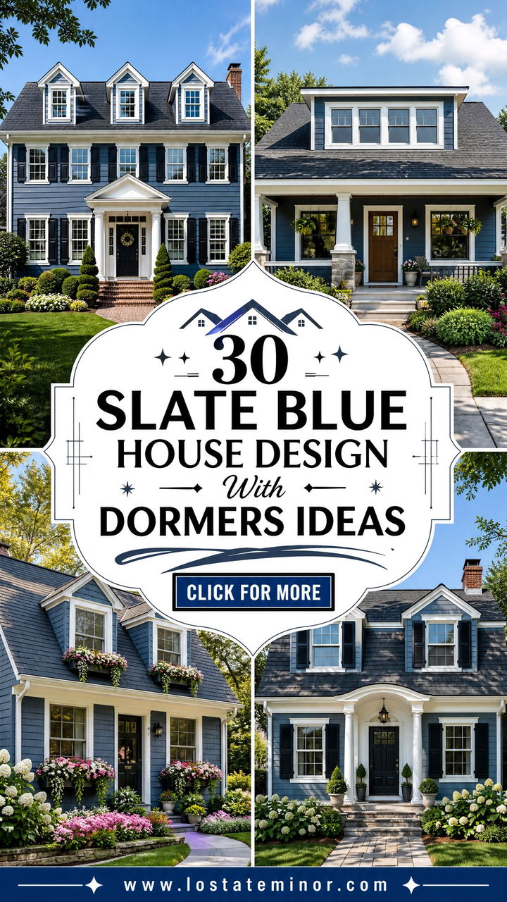 30 Slate Blue House Design With Dormers Ideas Timeless Exteriors - 30 Slate Blue House Design With Dormers Ideas: Timeless Exteriors