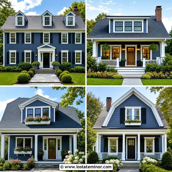 30 Slate Blue House Design With Dormers Ideas: Timeless Exteriors