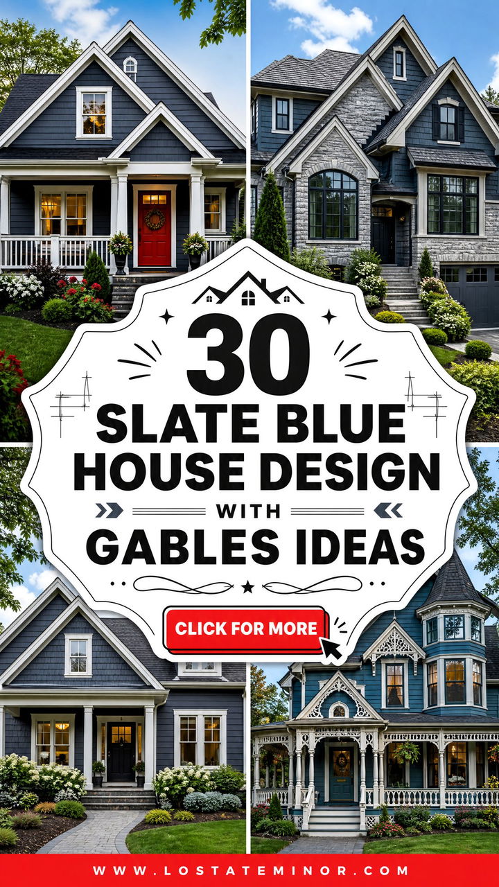 30 Slate Blue House Design With Gables Ideas Standout Styles - 30 Slate Blue House Design With Gables Ideas: Standout Styles