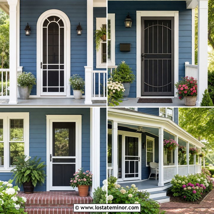 30 Slate Blue House Design With Screen Door Ideas: Breezy Style