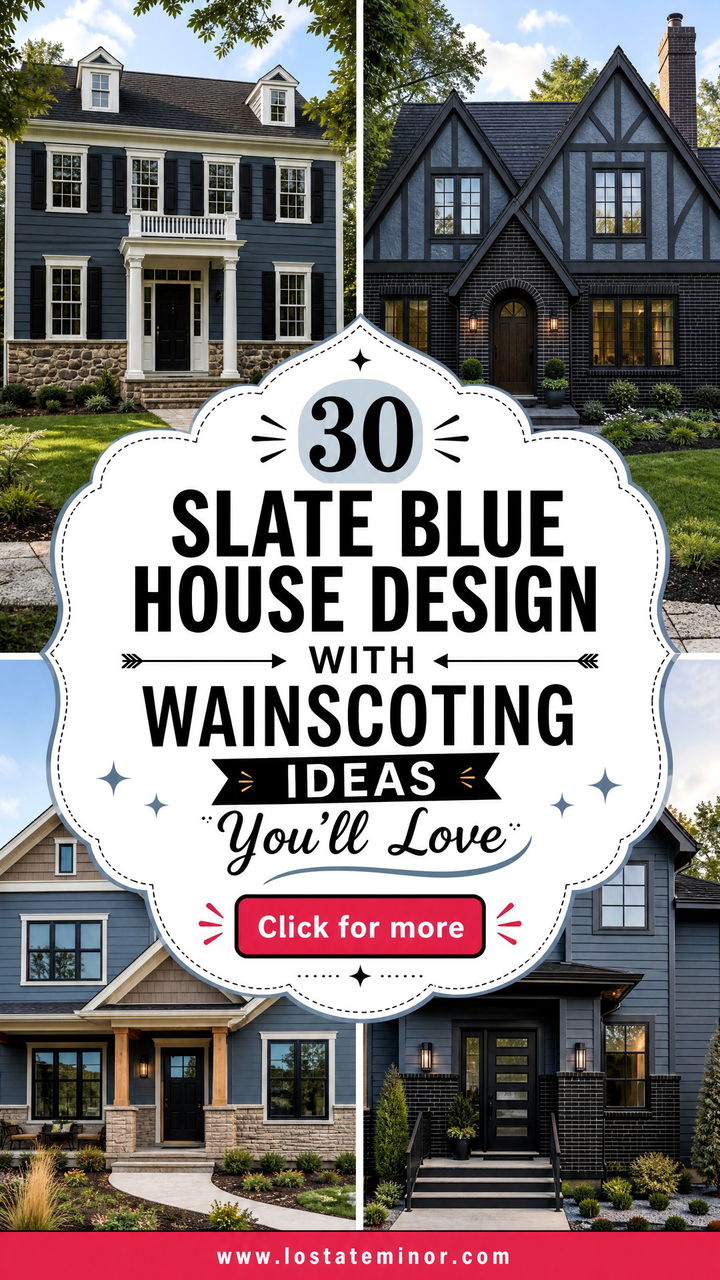 30 Slate Blue House Design With Wainscoting Ideas Youll Love - 30 Slate Blue House Design With Wainscoting Ideas You’ll Love
