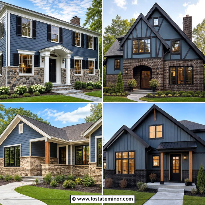30 Slate Blue House Design With Wainscoting Ideas You’ll Love