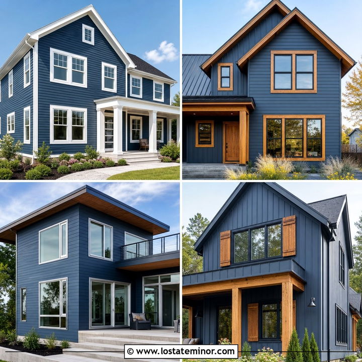 30 Slate Blue House Design With Window Frames Ideas to Elevate